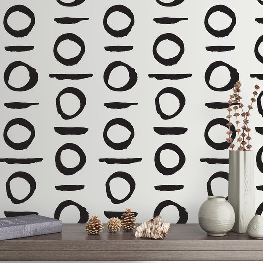 Abstract Wall Decal, Black