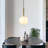 Hildreth 1-Light Globe Pendant Light 8" Opal Glass Kitchen Island-1256846022