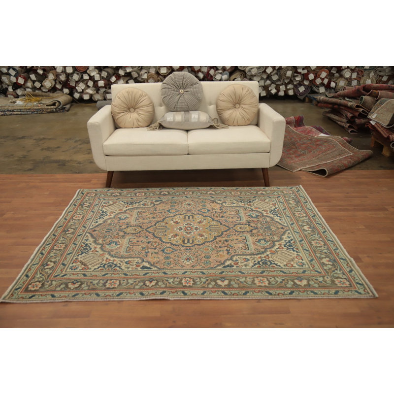 Vintage Geometric Traditional Rug 5x7