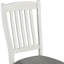 Dining Table For 6, Neoclassical , Solid Wood Veneer & Rubber, Grey White Union 6 With Upholstered Chairs, Grace, Grey Hue