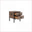 Ensemble de 3 tables basses en bois récupéré gris - coffre de rangement & amp; Tables d'appoint pour le salon