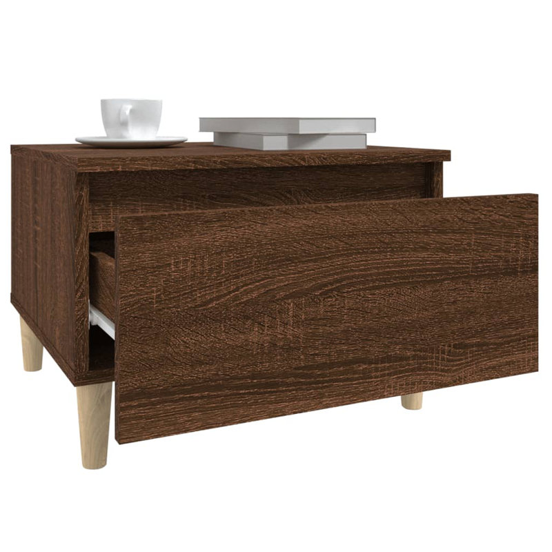 Rolande Side Table Set, Brown Oak