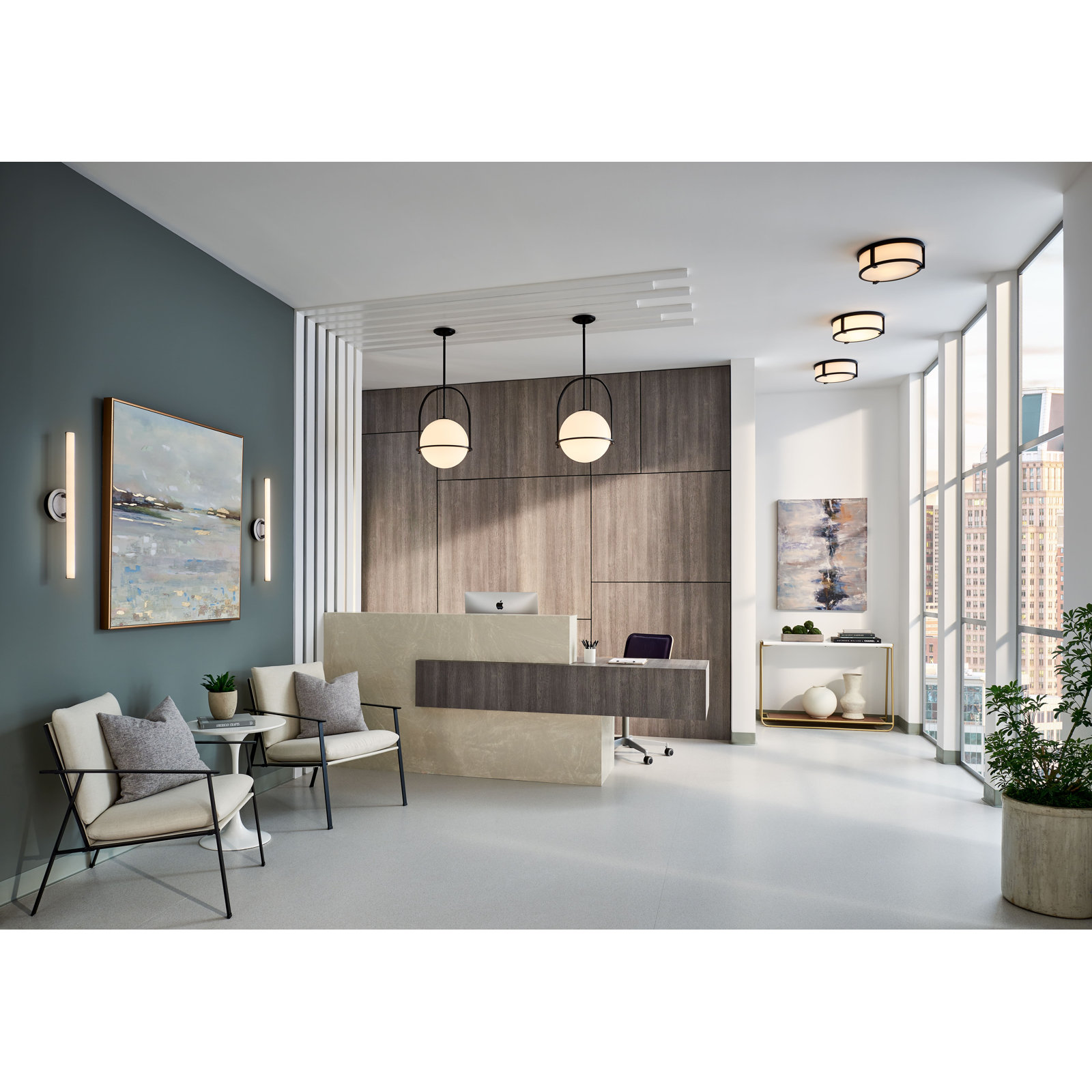 Hinkley Lowell 2-Light Flush Mount