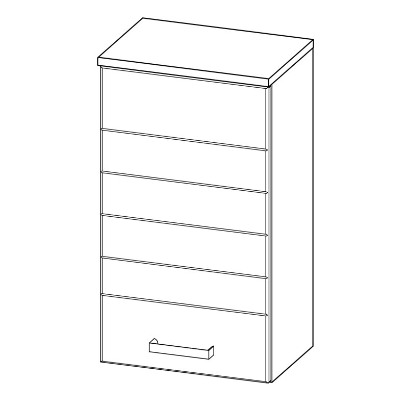 Elegance Wall Bathroom Cabinet, White