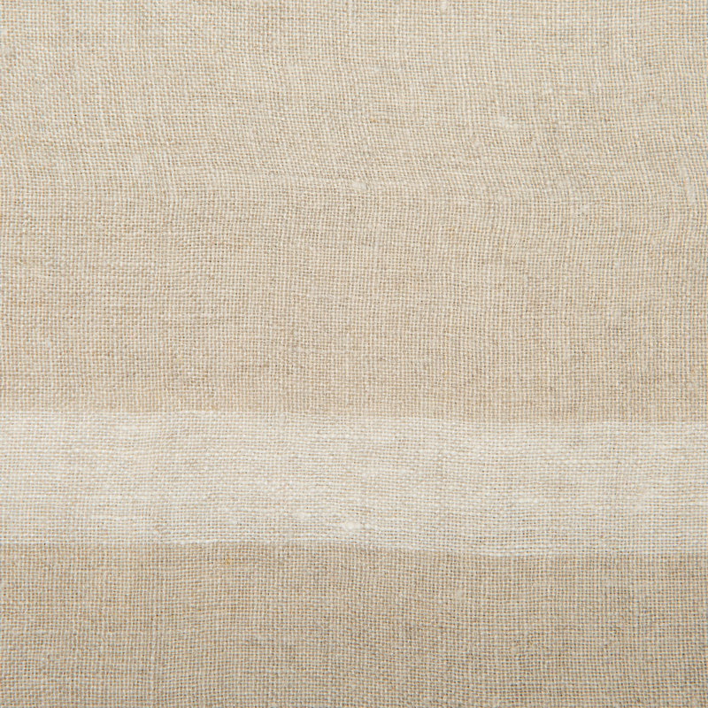 Laundered Linen Square, Natural/White