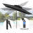 116'' X 76'' Rectangular Market Umbrella With Base-2058112993