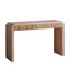 Console rustique avec tiroir - Design minimaliste, texture nervurée et finition naturelle