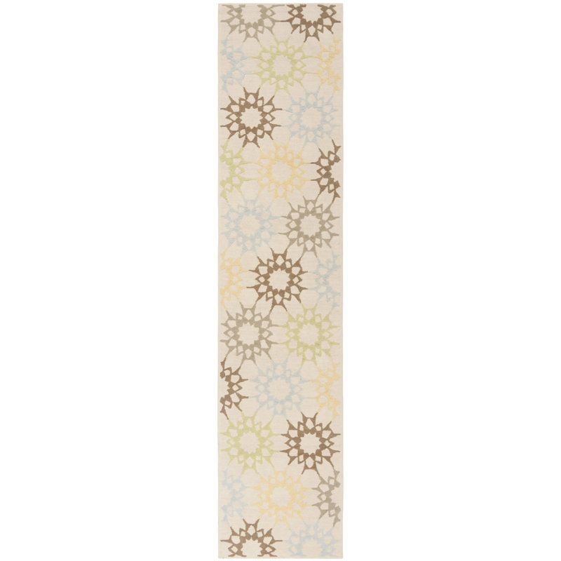 Martha Stewart Hand-Hooked Geometric Area Rug, Tapis de couloir 2 pi 3 po x 10 pi