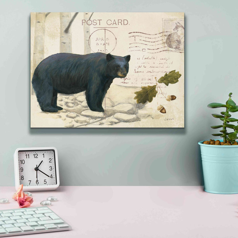 «Northern Wild Bear» par James Wiens, art mural sur toile, H 12 po x l 16 po x P 0,75 po