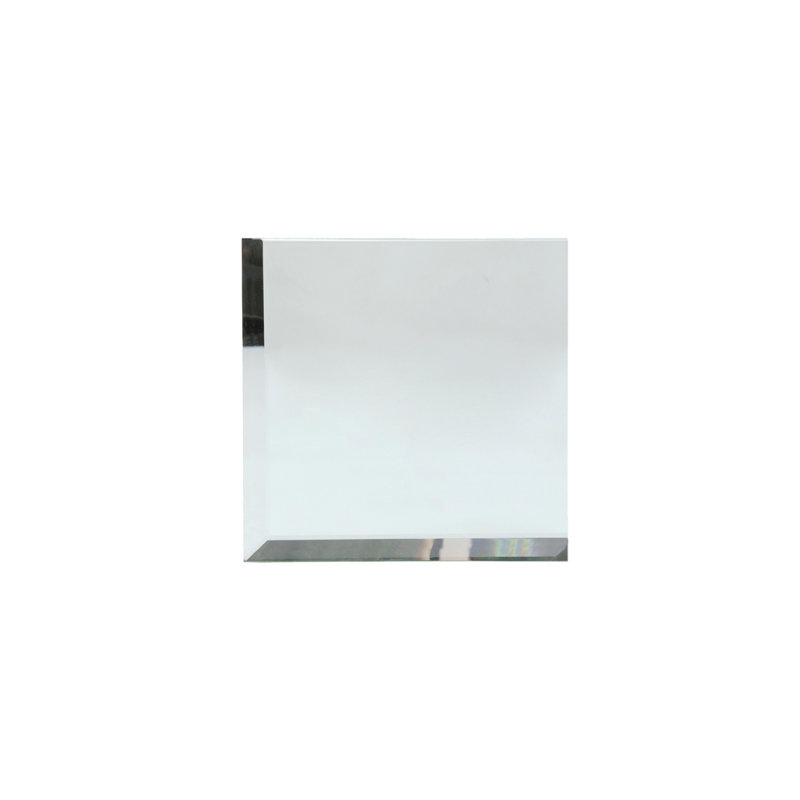 Miroir carré biseauté 3 po x 3 po FHC, 3" H x 3" W
