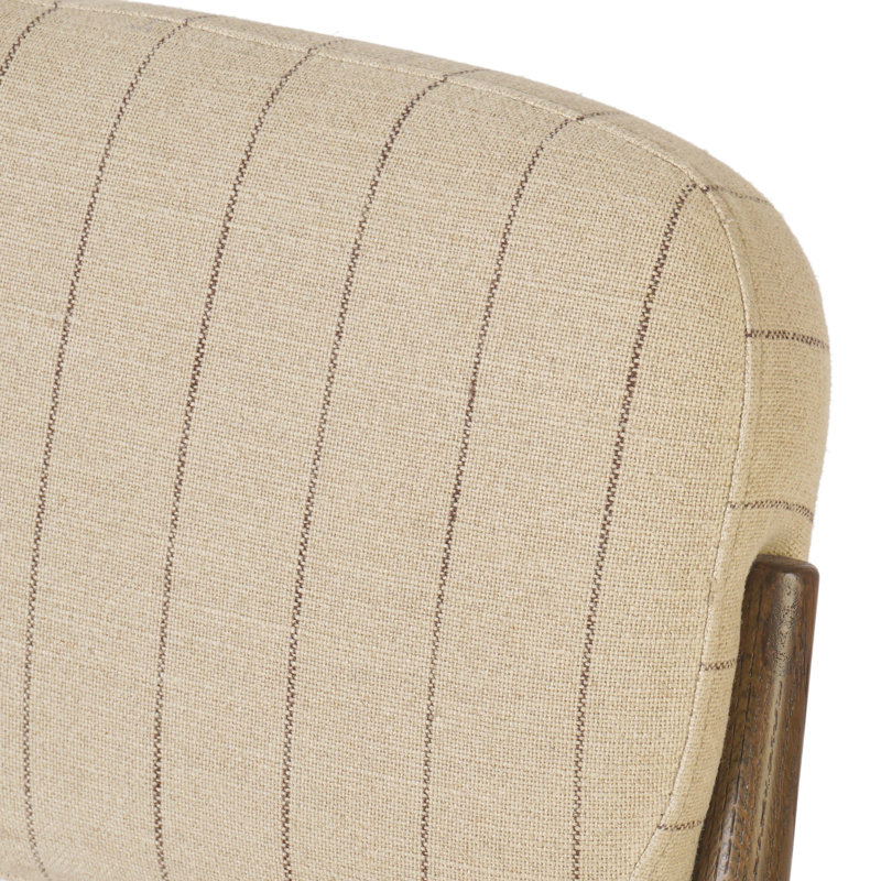 ESTHER Upholstered Dining Chair, Lavon Flint, Drifted Oak