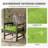 Outdoor 4” Seat Cushions And 22”X22” Outdoor Cushions Dining Seat Cushions -2136508316