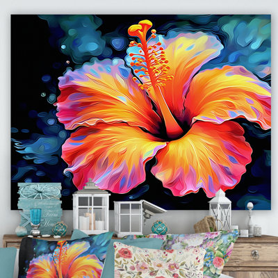 Vibrant Hibiscus In The Tropical Allure - Hibiscus Wall Decor