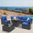8-piece Outdoor Patio Furniture Sectional Set-1263083781