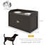 Rangement pour chien avec bols surélevés - armoire à café pour les grands chiens