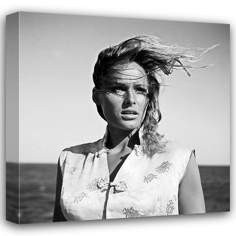 Art sur toile tendue avec galerie de photos Latitude Latitude® Hollywood: Ursula Andress - Dr. No, H 28 po x l 28 po
