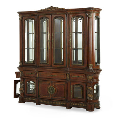 Villa Valencia Lighted China Cabinet