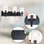 Luminaire de salle de bain 3 lumières noir, lumière de meuble-lavabo noir avec abat-jour en verre bullé, luminaire de meuble-lavabo moderne pour miroir de salle de bain, chambre à coucher, salon, couloir, coiffeuse, base E26