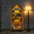 Arched Storage Cabinet With One Lamp, Wooden Storage Cabinet For Kitchen, Living Room, Office-1644168036