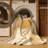 Machine Washable Pelico Dubai Palm Jumeirah Posh & Luxe Abstract Rug in Beige – Beige Binding-1790755101