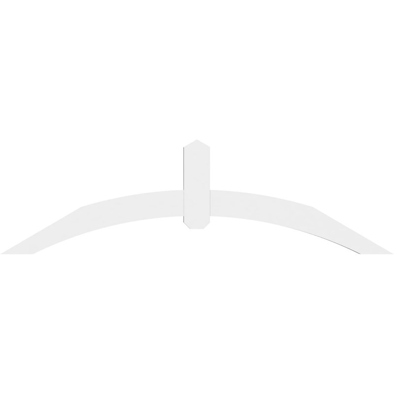 Support pour pignon en PVC Archdale, H 17,5 po x l 60 po (pas 7/12), P 2 po x F 4 po