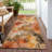 Machine Washable Indoor/Outdoor Xhevrie Orange Rug-1885668017