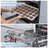 Cooling Rack Set Of 4, Stainless Steel Grid Cooking Roasting Racks For Various Size Baking Sheet Toaster Oven Pan, Healthy & Heavy Duty, Mirror Finish & Dishwasher Safe