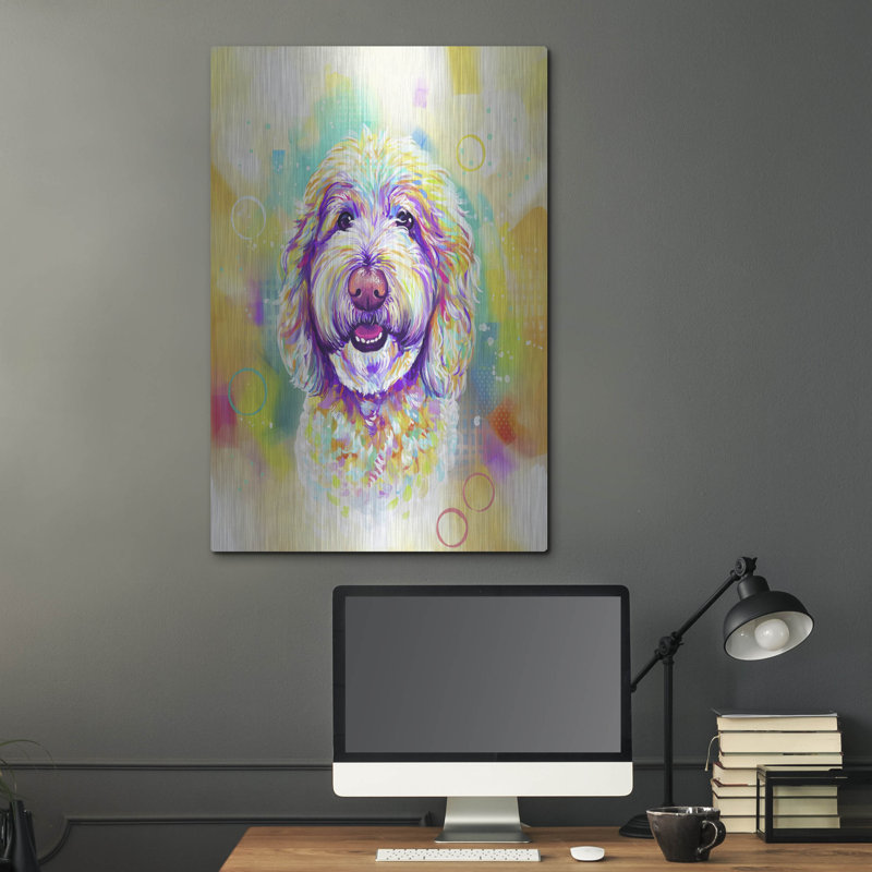 "Pop Art Goldendoodle 4" par Furbaby Affiliates, H 36 po x l 24 po