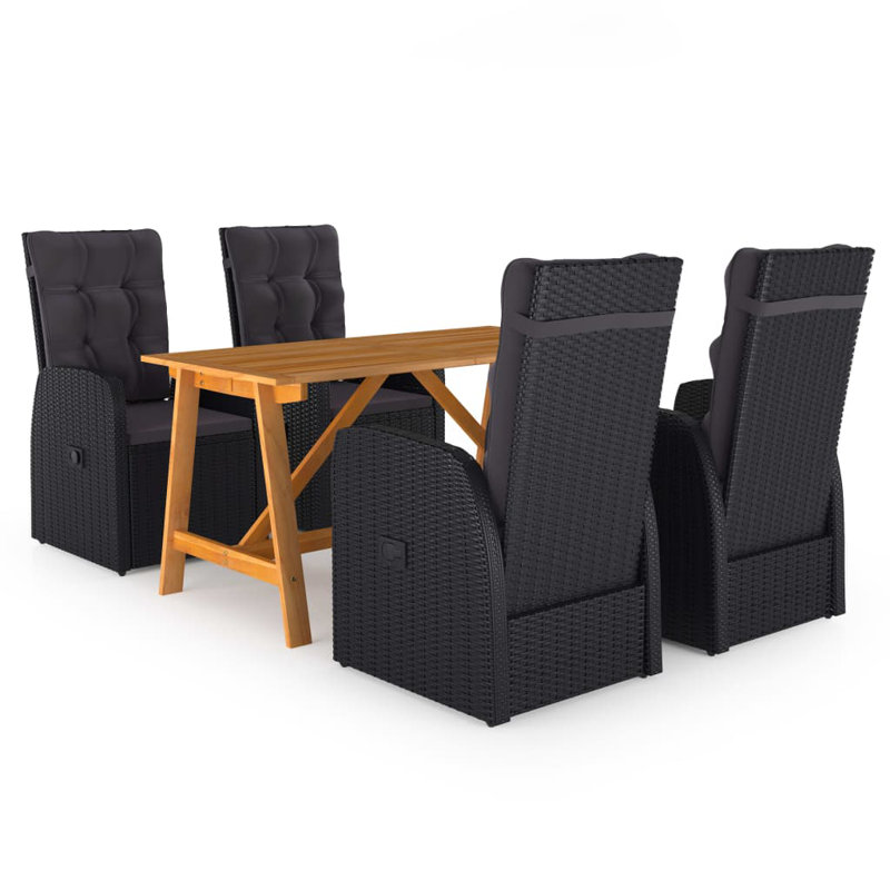 Ensemble de salle à manger rectangulaire 55,1 po pour 4 personnes, gris, gris