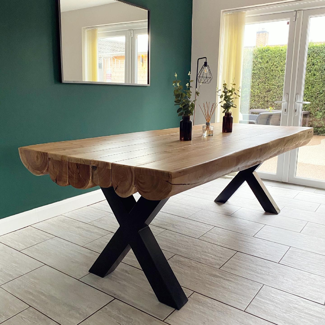 90 Cm Trestle Dining Table