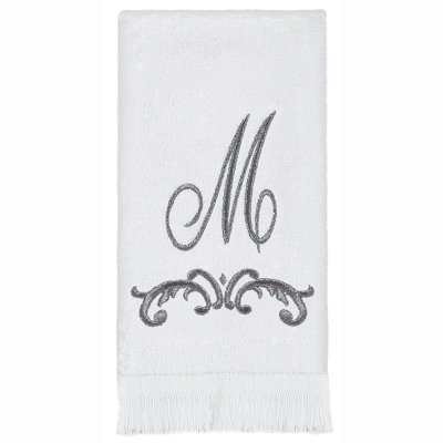 Avanti Linens Scroll Mono Fingertip Towel M
