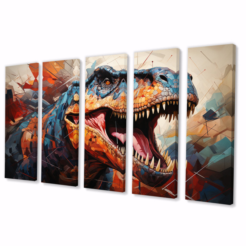 Popel " Dinosaur Prehistoric Legacy Geometric II " 5 - Pieces