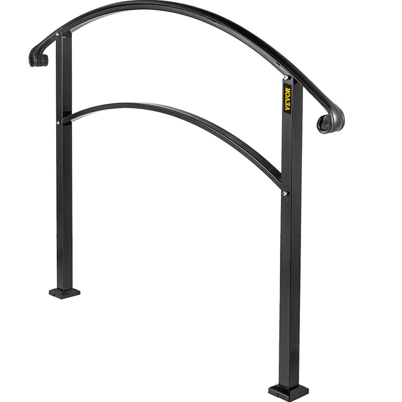 Rampes réglables en fer forgé VEVOR, Noir, H 38 po x l 60 po x P 3,9 po