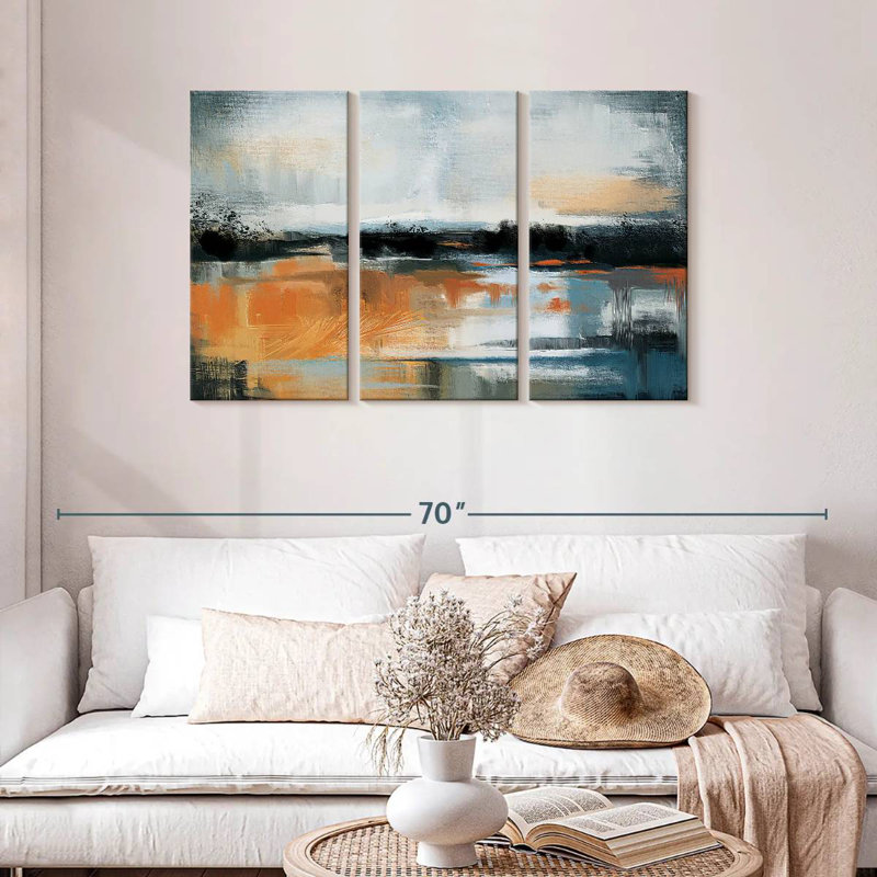 Avery Sunstruck Abstract Landscape, 28" H x 45" W