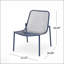 Chaises empilables KINCAID avec finition marine matte, fabrication en fer durable pour une utilisation intérieure et extérieure, combinant confort et style.-2143210761