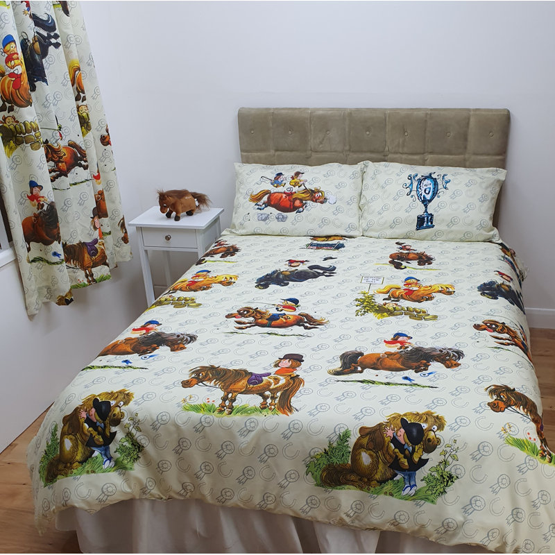 Thelwell ANTICS Rob Duvet Cover Set, Single Duyet Cover + 1 Standard Pillowcase