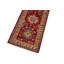 Tapis rouge / jaune / bleu en laine noué à la main 2 pi 8 po x 9 pi 9 po Madeeha