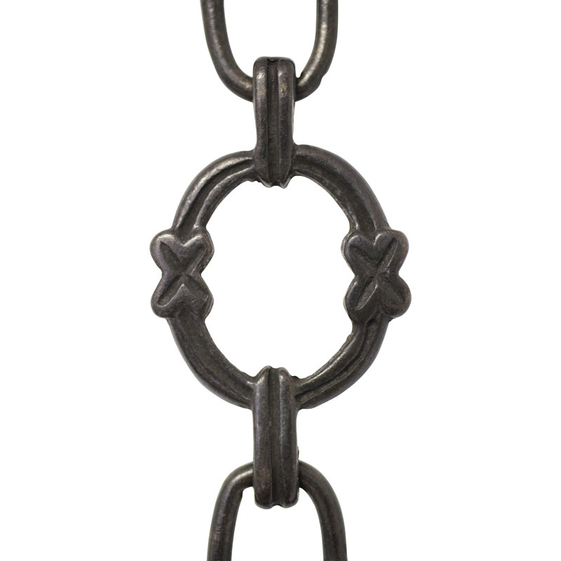 Chaîne à mailles ronde soudée, Noir bronzé huilé