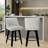 George Oliver Loriell Swivel Counter Stools with Solid Wood Frame-618981321-618343076-618140949