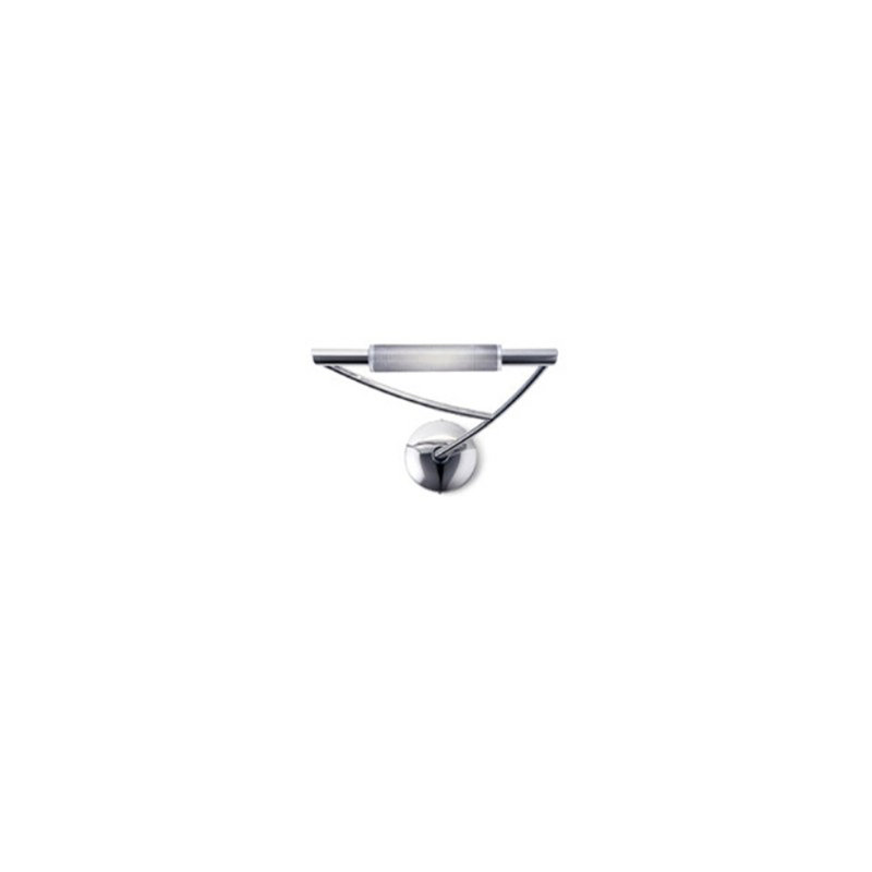 Wing 1-Light Armed Sconce, Gray Metal, Right Extending