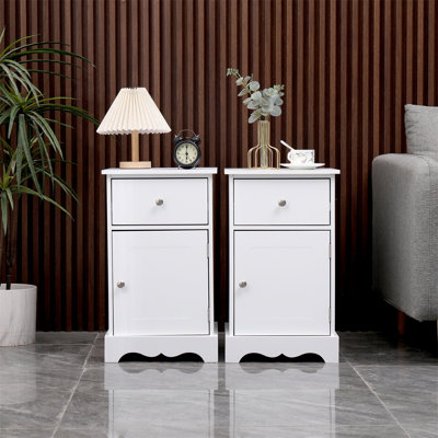 Angelinna 35cm W Manufactured Wood Bedside Table