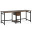 Bureau d'ordinateur 79 pouces pour deux personnes avec tiroirs et tablettes de rangement 79 pouces-711632672