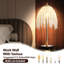 Lampe de table - Cascade rétro avec abat-jour en perles de cristal et base texturée en marbre pour le salon, la chambre à coucher ou le bureau, lampe de table élégante en cristal de 19 po (ampoule non incluse), lampe de table