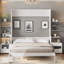 Lit escamotable avec bureau, lumières à DEL et station de charge USB-1933067184