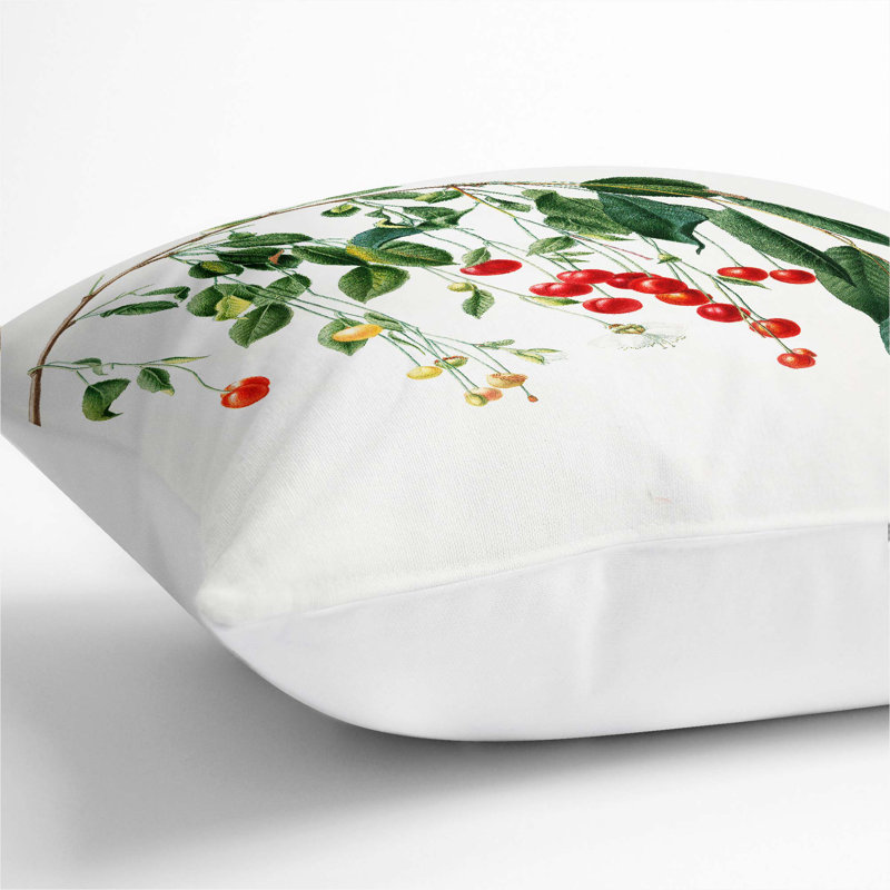 Square Cushion, 55cm H x 55cm W x 20cm D, White