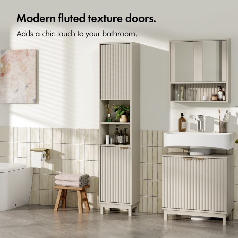 Victoria Tall Vertical Bathroom Cabinet
