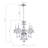 Broadmere 5 - Light Iron Dimmable Chandelier