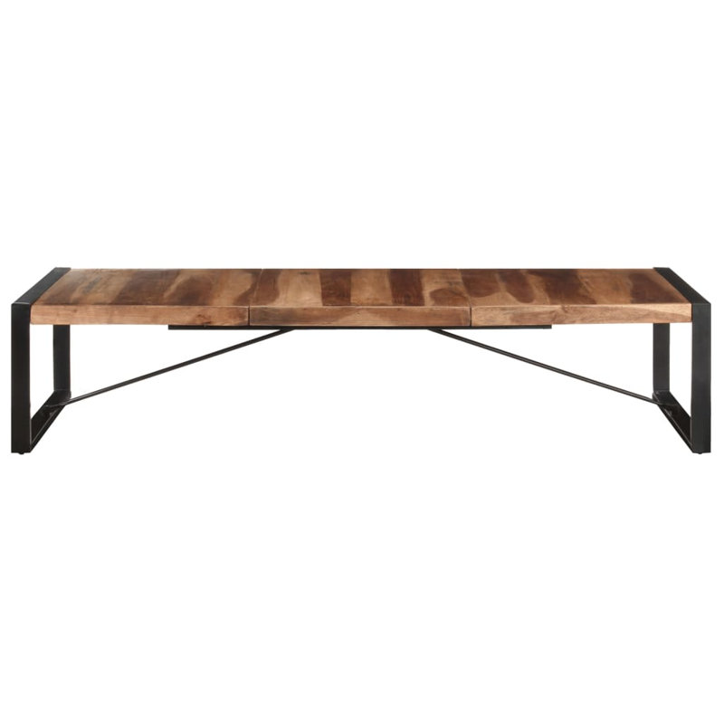 Table basse simple Cielke, H 15,7 po x l 70,9 po x L 35,4 po, Black, Brun