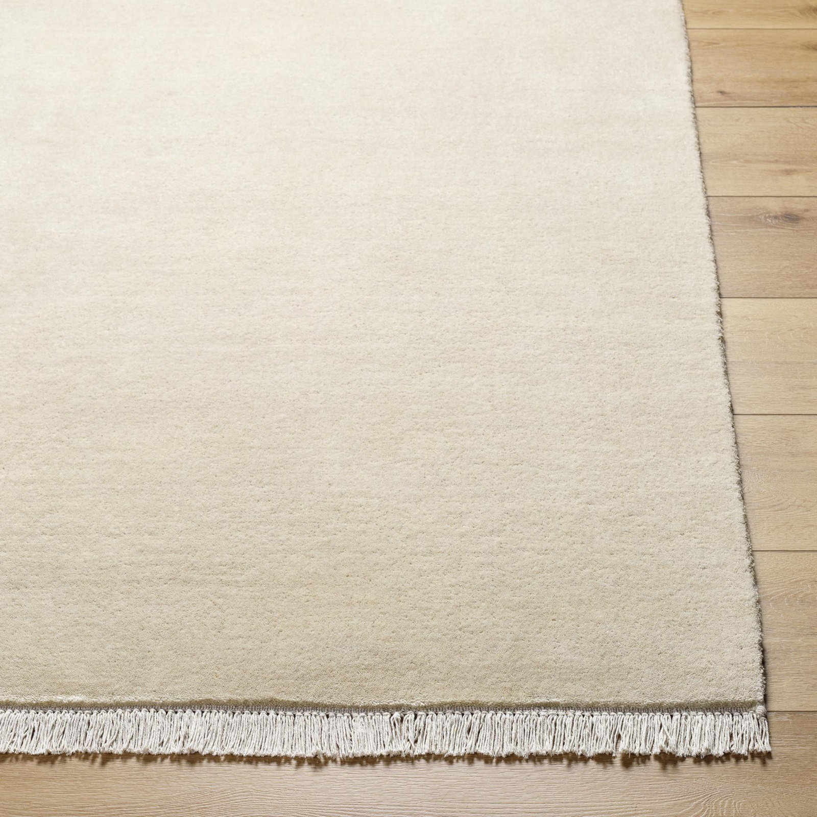 Clio Hand-Loomed Gray Wool Rug, Square 6'