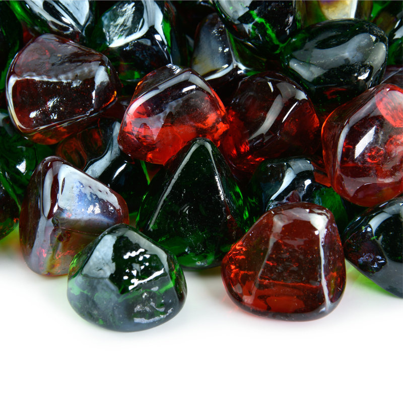 Verre de foyer en forme de diamant 10 lb, Étincelle des Fêtes